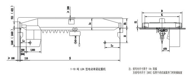 LDA電動(dòng)單梁起重機(jī)